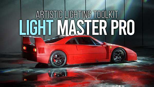 500+Blender电影级场景光效光影反射抽象焦散灯光预设插件 Light Master Pro v1.0