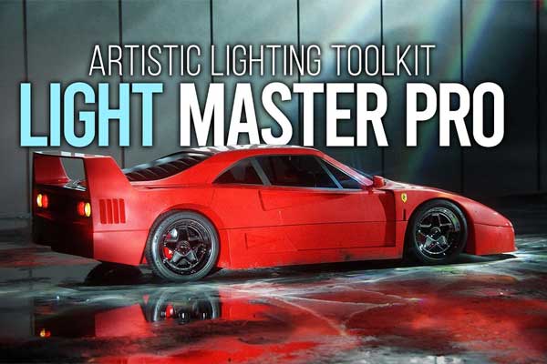 500+Blender电影级场景光效光影反射抽象焦散灯光预设插件 Light Master Pro v1.0
