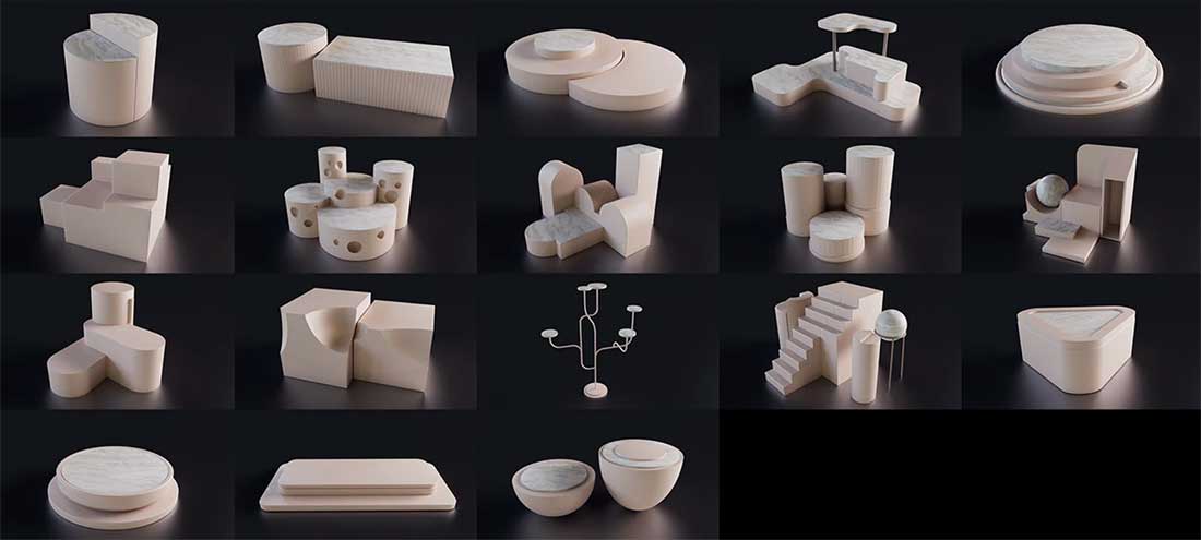 C4D产品渲染灯光打灯hdr预设资产 REDSHIFTLIGHT SUITE V.5