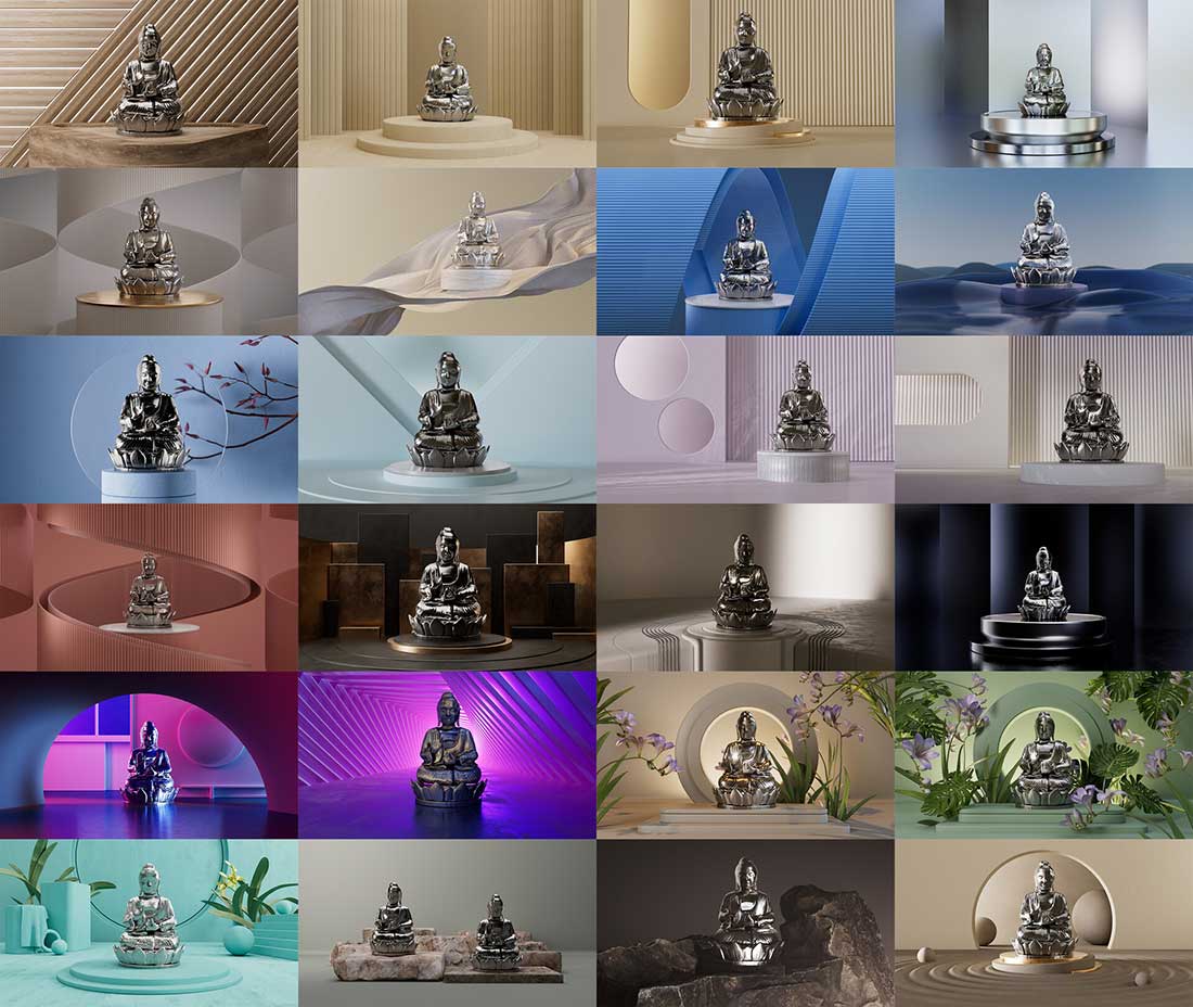 C4D产品渲染灯光打灯hdr预设资产 REDSHIFTLIGHT SUITE V.5
