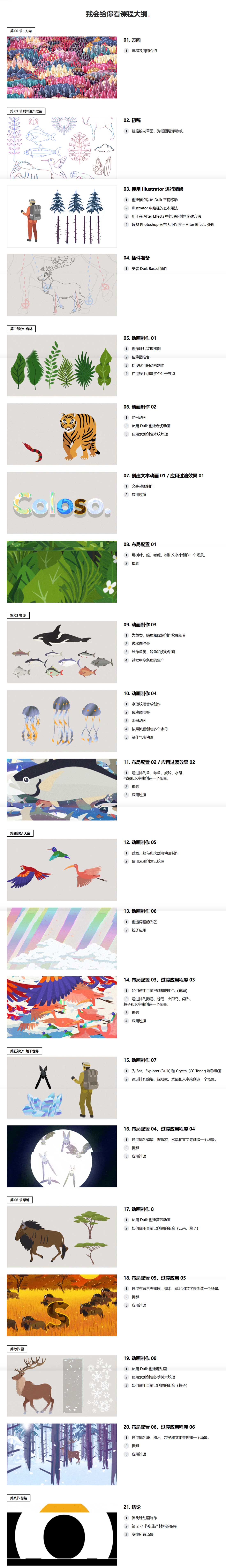 使用AE打造童话风自然奇幻动画视频教程(中英文字幕)