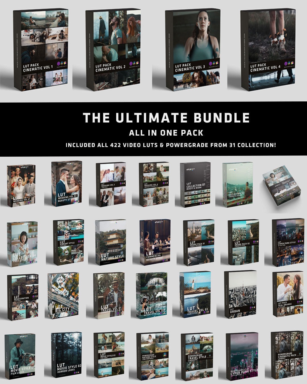 电影感婚礼旅拍商业广告视频LUTS调色预设合集 ColorWheel Store – THE ULTIMATE BUNDLE