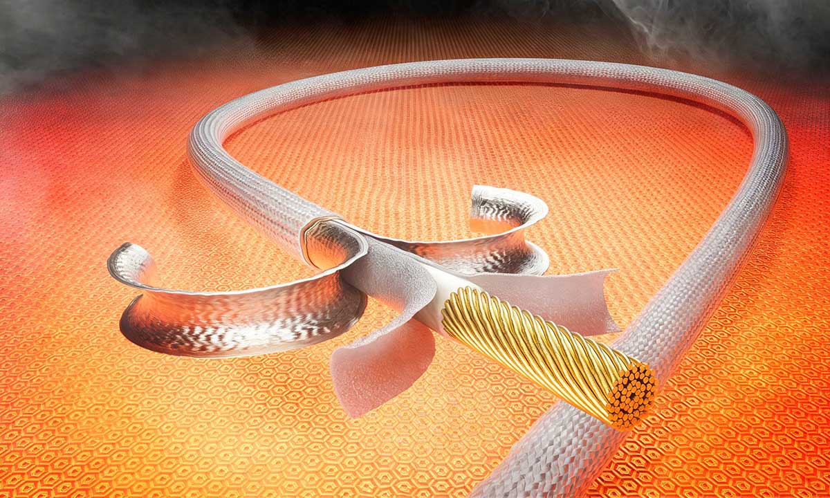 C4D耐高温铝锡箔铜线内部分层渲染工程线缆3D模型下载