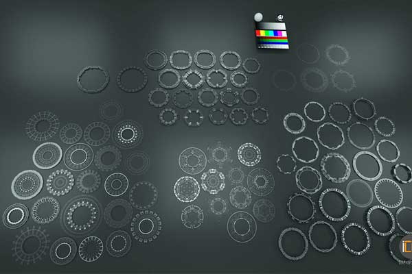 87种高质量科幻风格圆形机械3D模型素材合集(Blender,max,abc,FBX,OBJ) Tech Circles TC4 3D model