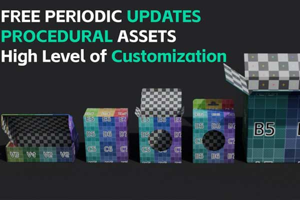 Blender快速生成纸盒包装盒资产预设 Bpdtools[V1+V2] – Procedural Packaging Design Tools