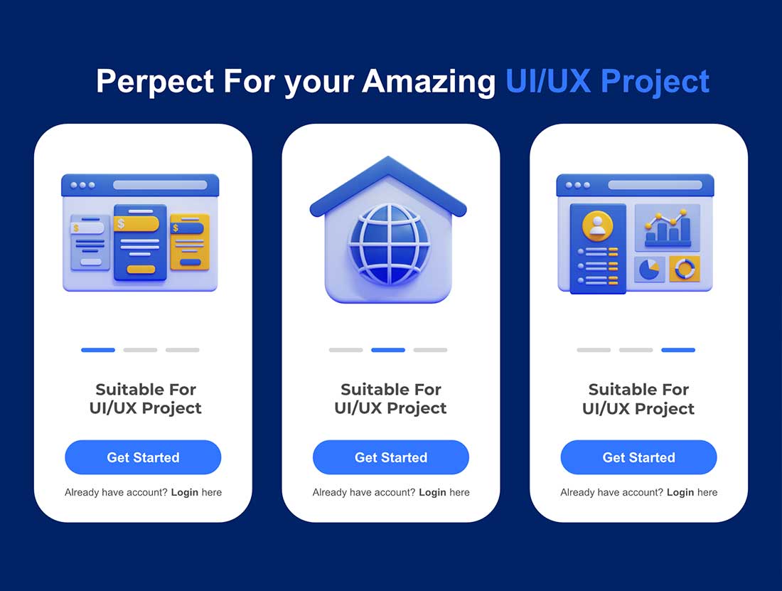 30个独特的网站主题3D图标模型素材(FBX,OBJ,PNG) 30 Unique Website 3D Icon Pack with High Resolution