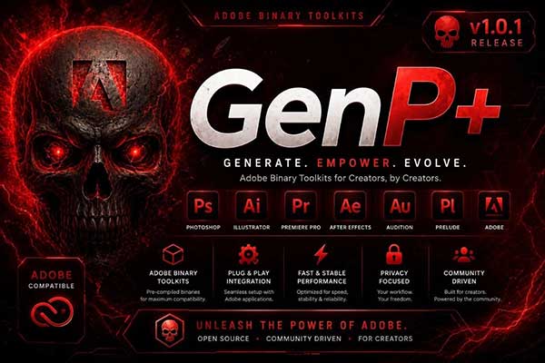 复兴版Adobe系列软件破解激活工具 GenP+ Revived V1.0.1