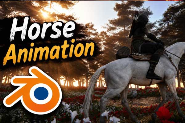 Blender电影级森林骑动画视频教程(中英文字幕) Blender 3D Environment Project: Horse Riding Through A Forest