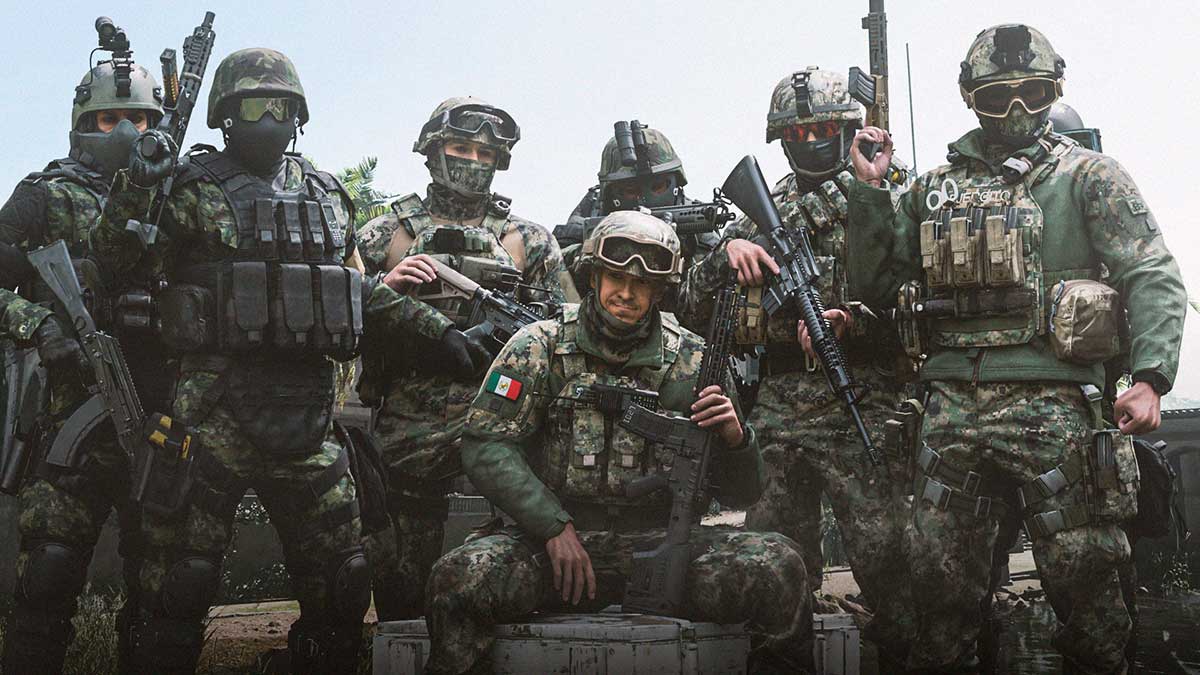现代战争墨西哥军队士兵人物游戏角色3D模型合集