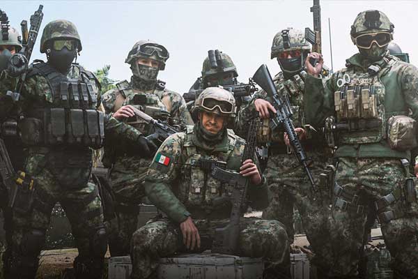 现代战争墨西哥军队士兵人物游戏角色3D模型合集