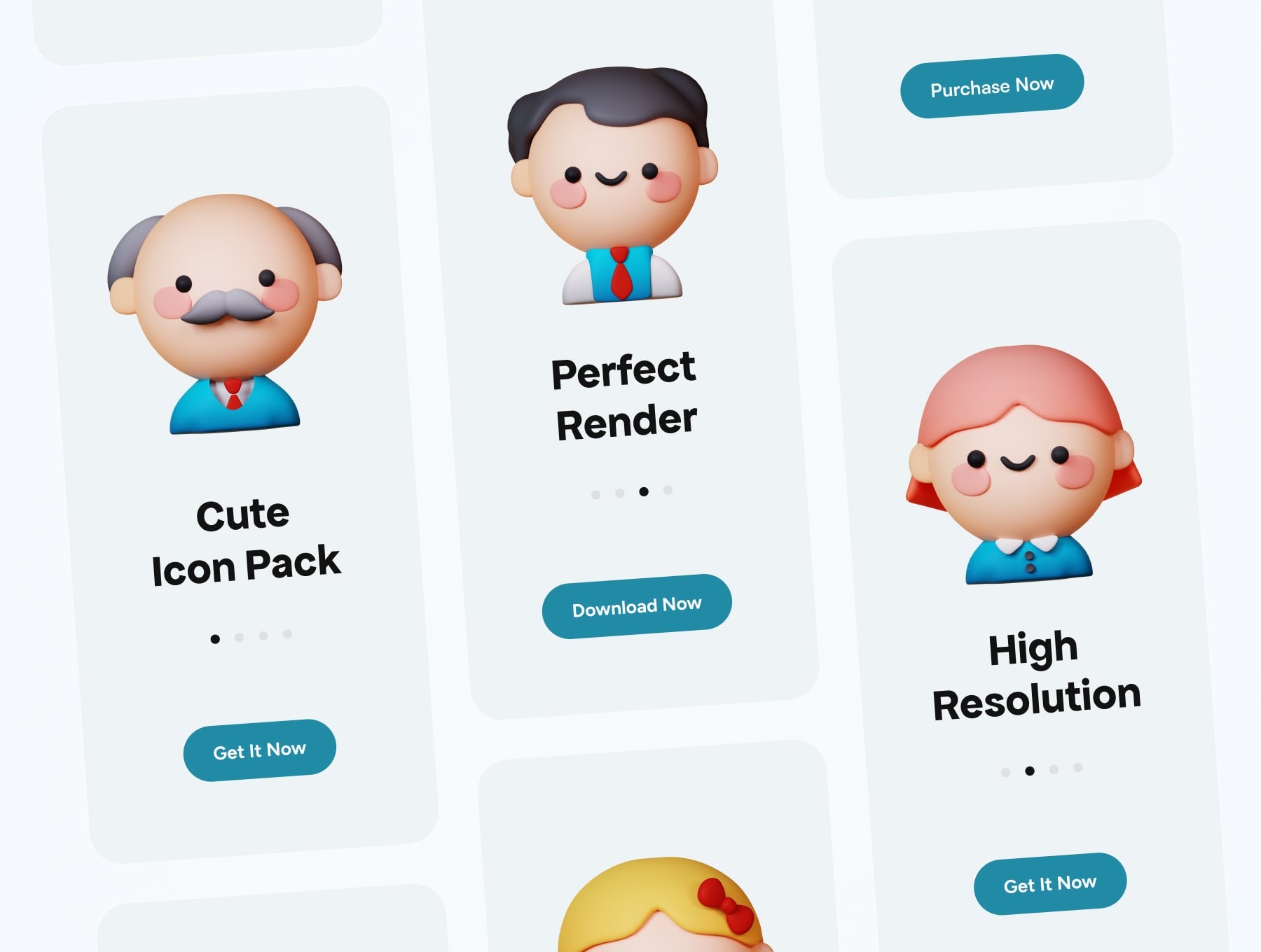 32个Blender可爱卡通学校校园相关3D图标模型素材(Blender,PNG) 3D Cute School Icons
