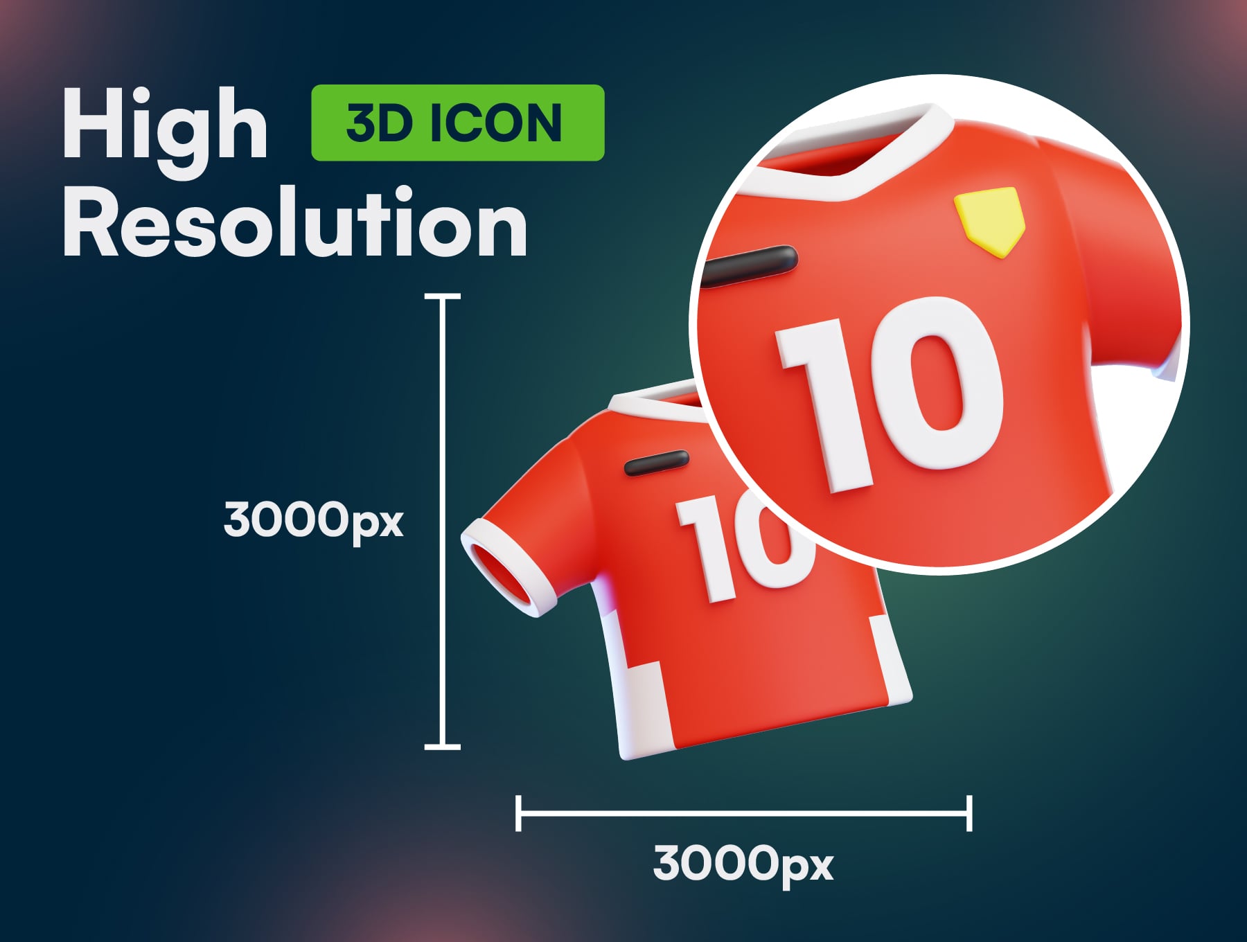 20个高质量卡通足球球鞋球衣相关3D图标模型素材(Blender,FBX,IBH,PNG) 20 Football 3D Icon Set