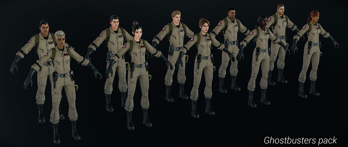 Blender堡垒之夜全套游戏角色3D模型素材 Fortnite Character Pack 1