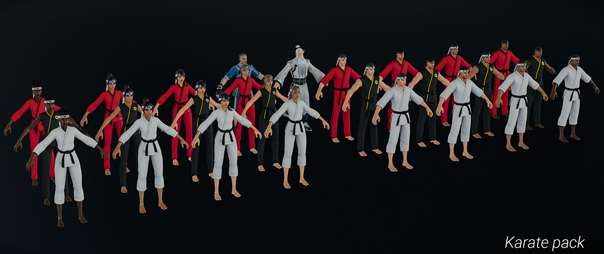Blender堡垒之夜全套游戏角色3D模型素材 Fortnite Character Pack 1