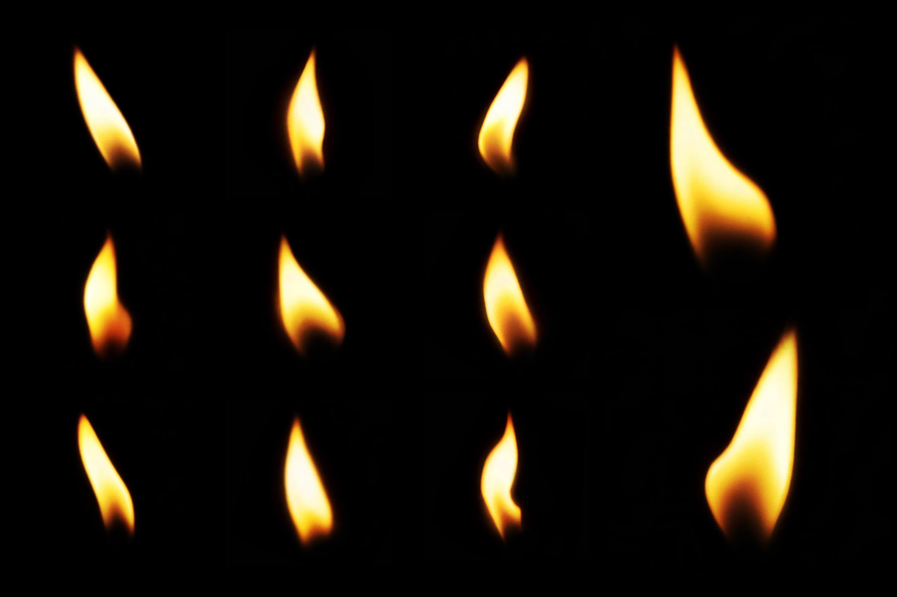 30种真实蜡烛火焰火苗燃烧叠加素材 30 Flame Overlays