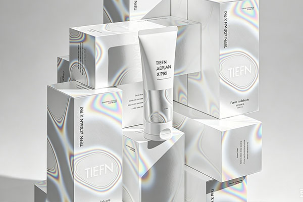 C4D镭射洗面奶产品OC渲染工程洗面奶包装盒子C4D模型
