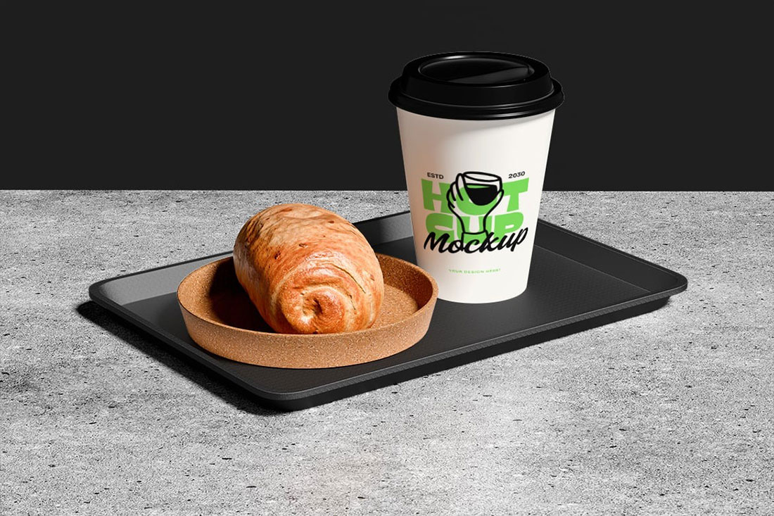 4款咖啡饮料杯子设计展示效果PSD样机素材 Cup Mockup