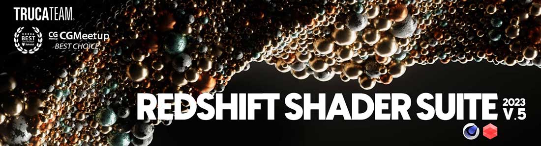 665+C4D独特的常用RS材质球预设合集 REDSHIFT SHADER SUITE FOR C4D V.5