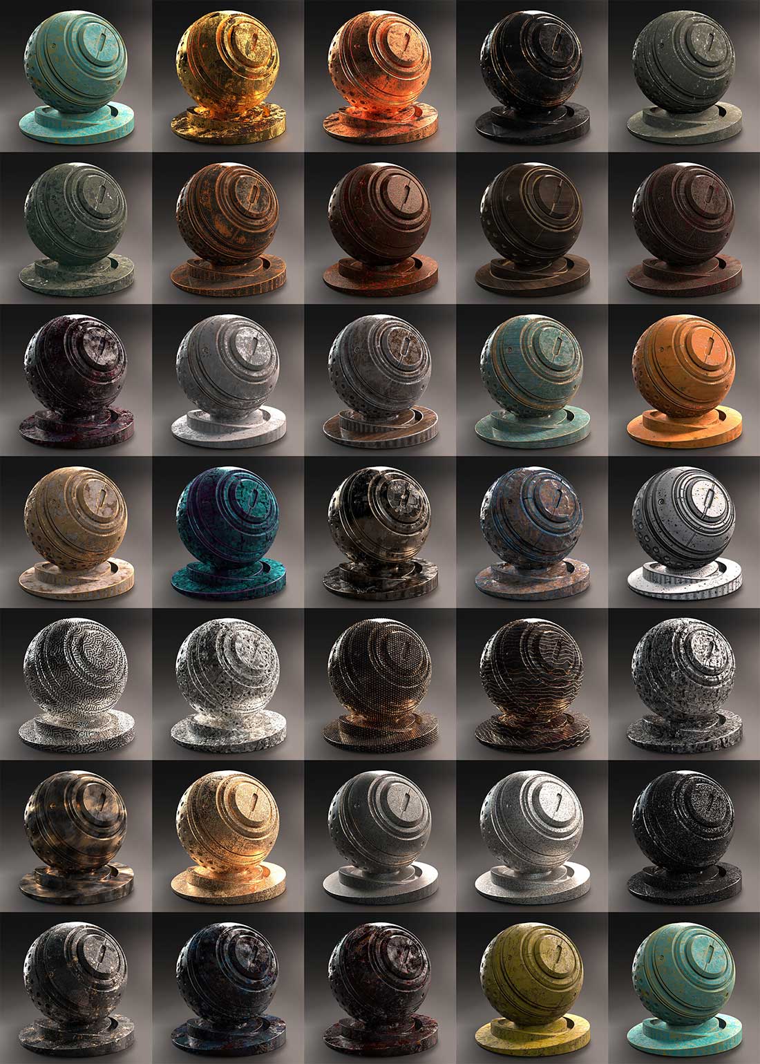 665+C4D独特的常用RS材质球预设合集 REDSHIFT SHADER SUITE FOR C4D V.5
