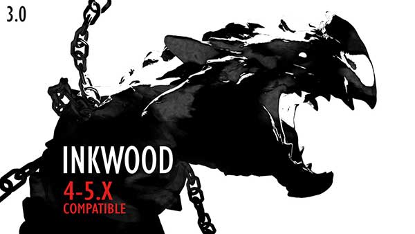 Blender水墨漫画手绘着色器资产预设 Inkwood V3.0 – Ink Drawing Shader Pack