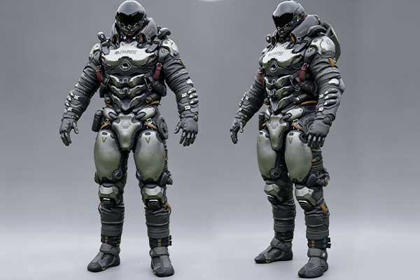 太空陆战队机器人武士3D模型下载(Blender,FBX,UE) Space Marine low-poly 3d model