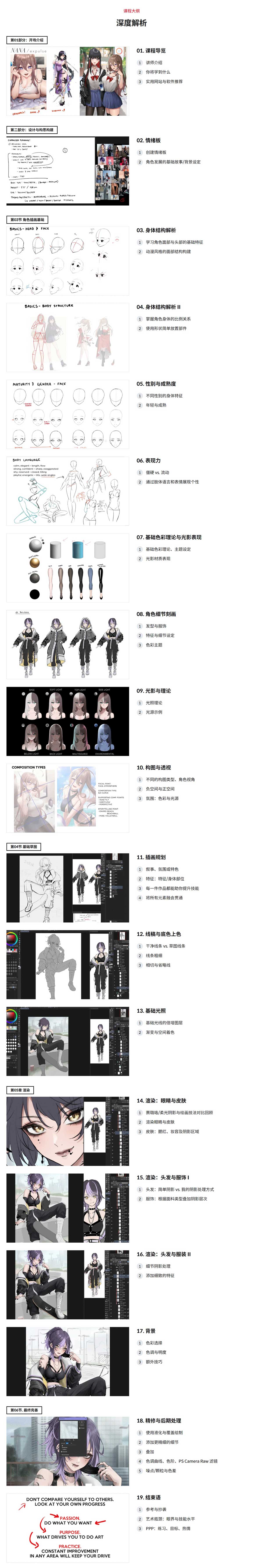 CSP+PS动漫二次元卡通人物角色插画绘画设计教程(中英文字幕) Coloso-Completing Your Journey of Character Creation and Illustration