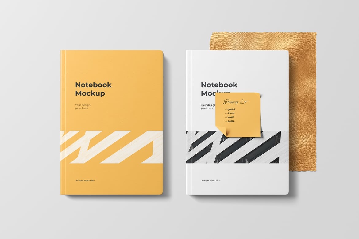 高级质感办公笔记本记事本封面设计样机素材 Ring Notebook Mockup