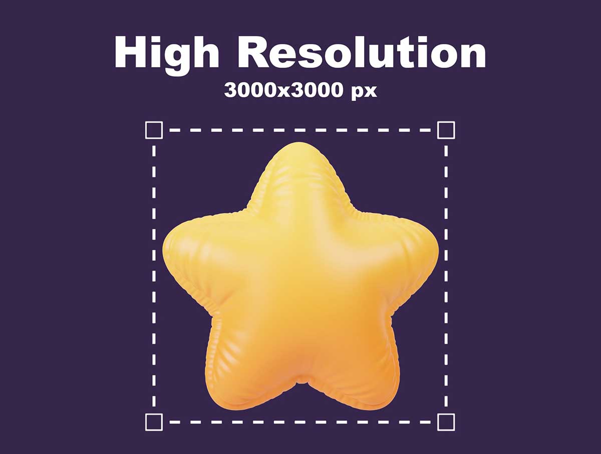 22个精美的Blender膨胀充气3D形状图标模型素材 Inflate Shapes 3D Icon Pack
