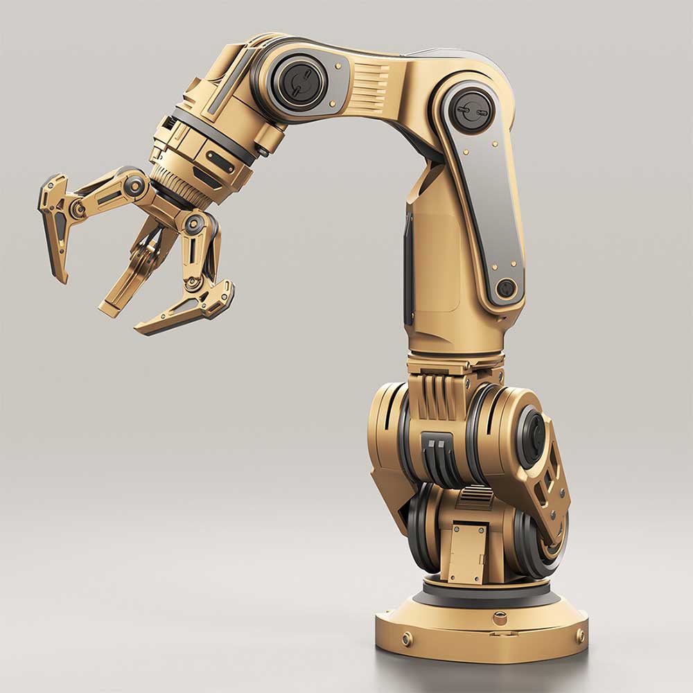 带绑定动画机械手臂模手臂机械3D模型下载(FBX,MAX)