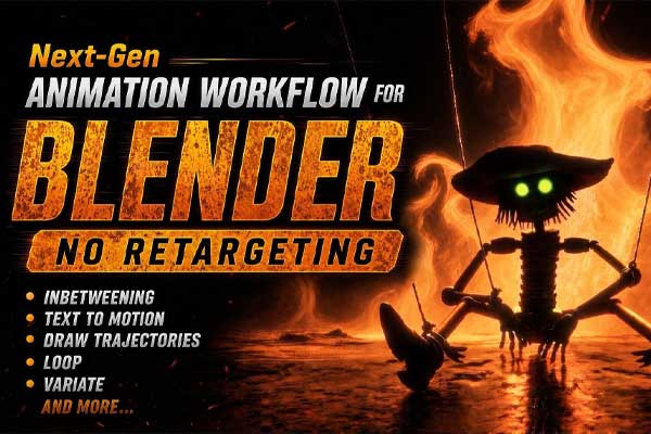 Blender智能AI角色动画生成工具插件 Blaze Puppeteer v1.3.0