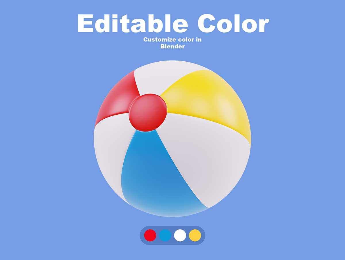18个精美的Blender运动用品3D图标模型素材 Sport Items 3D Icon Pack
