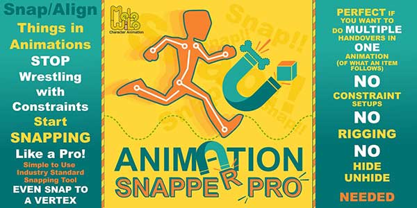 Blender动画关键帧快速吸附与烘焙工具插件 Animation Snapper Pro V2.1 + Switcher V1.2