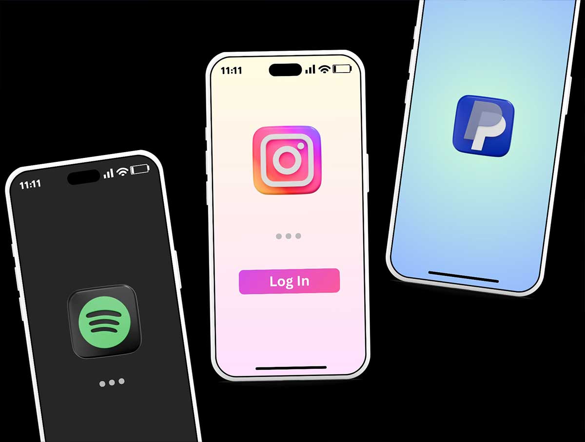 24高品质社交媒体应用3D图标模型素材(Blender,FBX,OBJ,PNG) Social Media 3D Icons