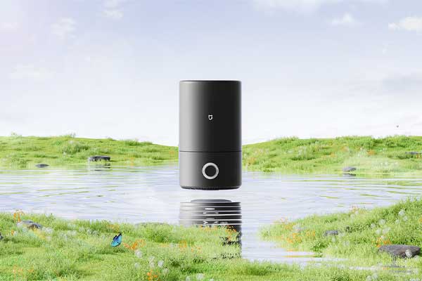 小米净化器产品草地场景OC渲染工程净化器C4D模型下载