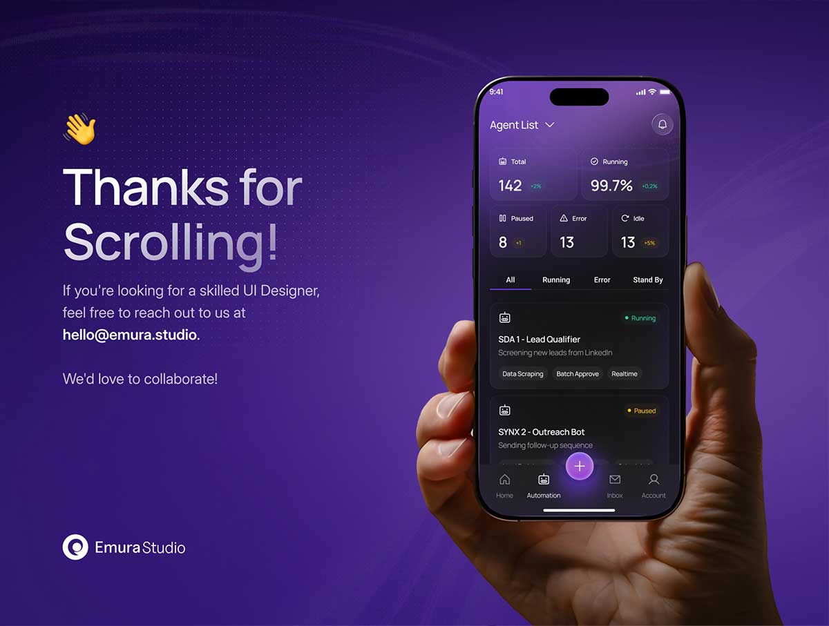 60+屏AI人工智能项目流程管理应用AppUi界面设计模板素材 Avera – AI Automation Mobile App Kit