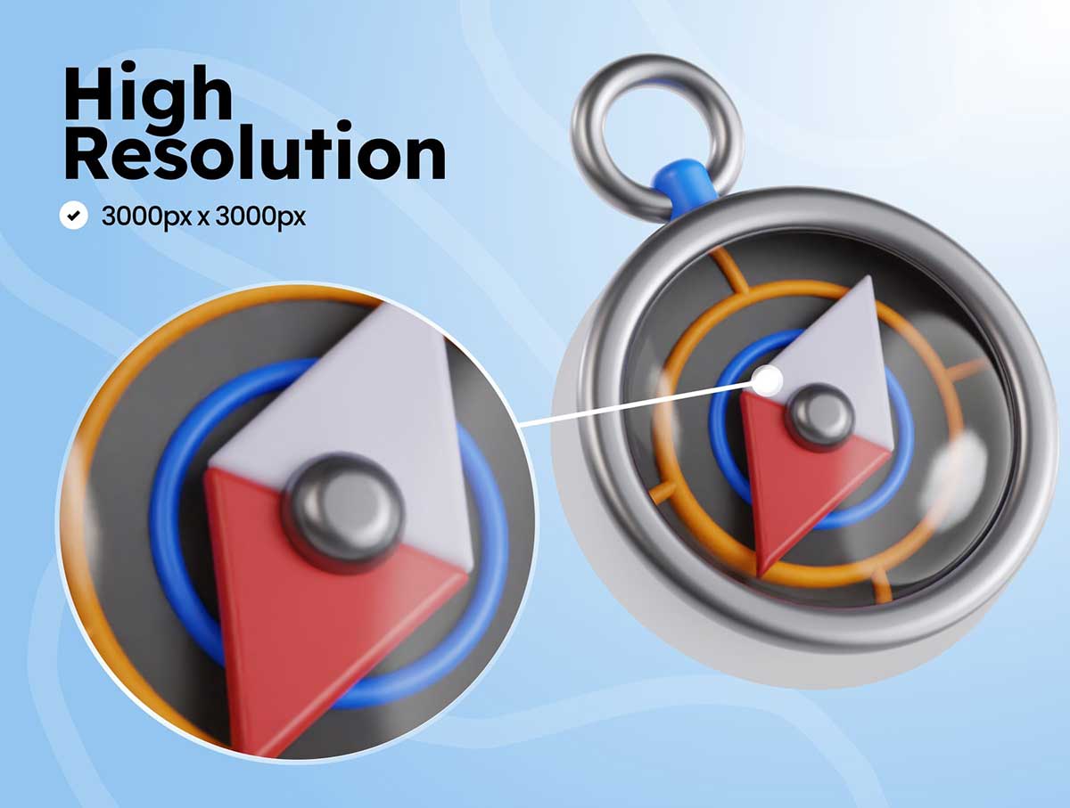 20个卡通假日旅行相关3D图标模型素材(OBJ,PNG) 20+ Holiday Travel 3D Icons