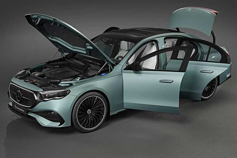 2024款梅赛德斯奔驰E级轿车高品质汽车3D模型下载(MAX,C4D,FBX,OBJ,3DS) 2024 Mercedes-Benz E-Class 3D model