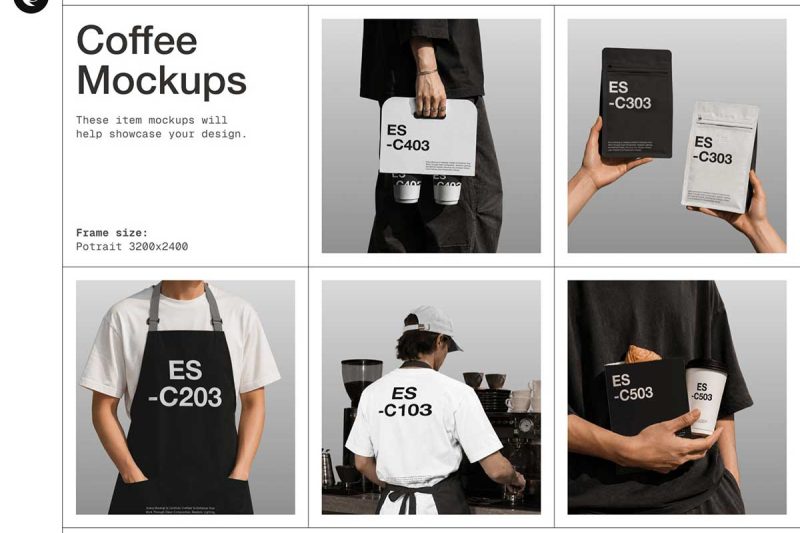 高级咖啡店品牌宣传样机设计PSD素材 Premium Coffee Shop Mockup Kit