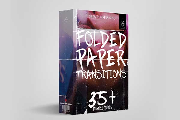 AE/PR创意纸张折叠转场动画模板素材合集 Sickboat – Folded Paper Transitions