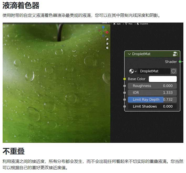 Blender冷凝水滴水珠效果插件 Droplet Generator v3.0.3