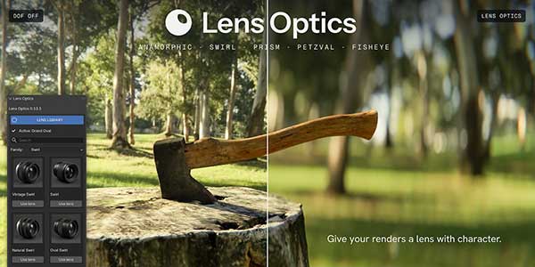 Blender电影光学镜头效果插件 Lens Optics Pro V1.0.0